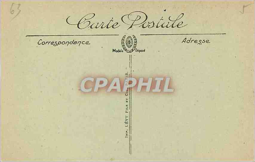 CPA La Bourboule Grand Hotel de la Metropole  — Rückseite