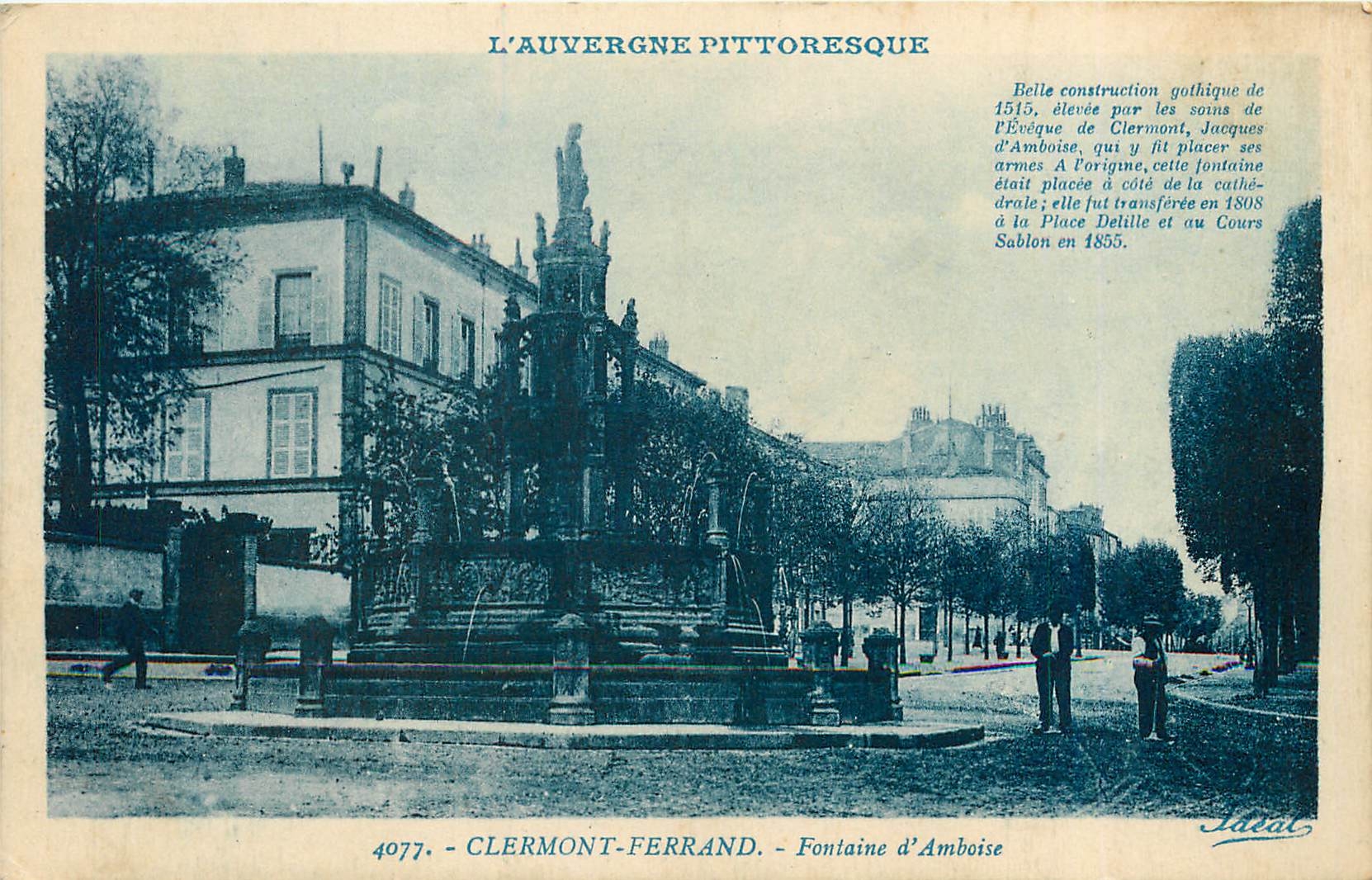 CPA Clermont Ferrand Fontaine d'Amboise 