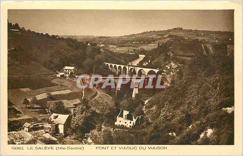 Le Salève (Haute-Savoie) — Pont et viaduc du Viaison — éditeur CPAPHIL, n° 13382