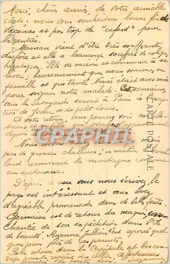 Le Salève (Haute-Savoie) — Pont et viaduc du Viaison — éditeur CPAPHIL, n° 13382 — Verso