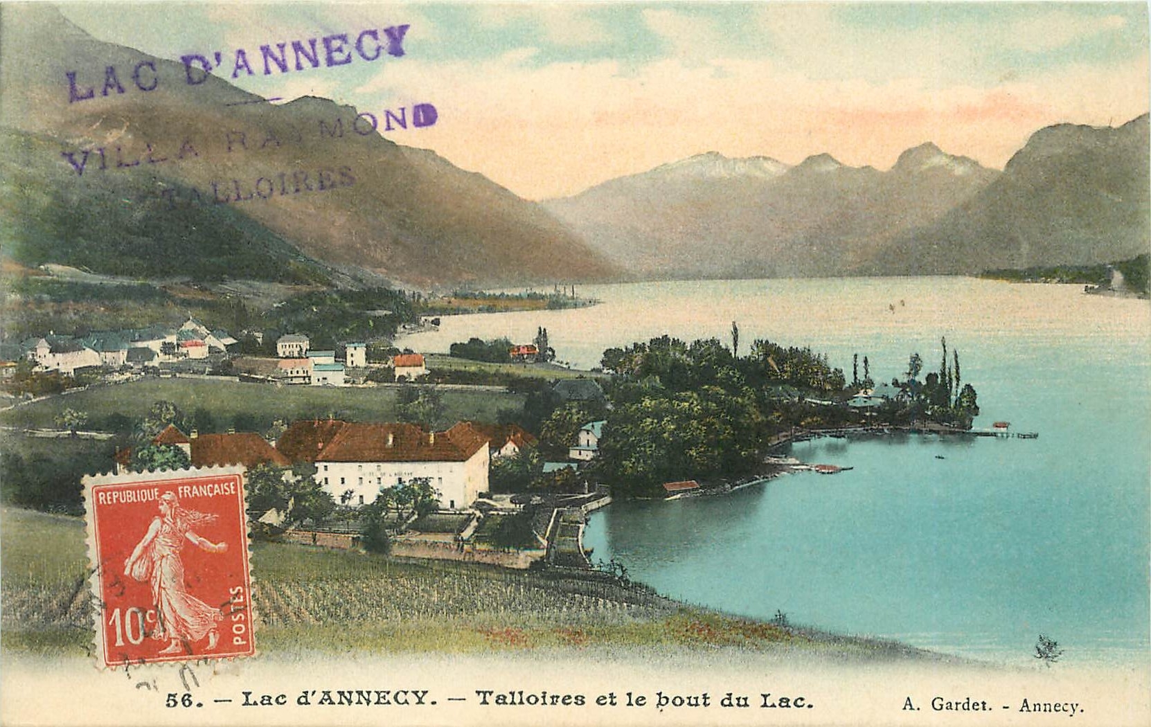 CPA Lac d'Annecy Talloires et le bout du Lac 