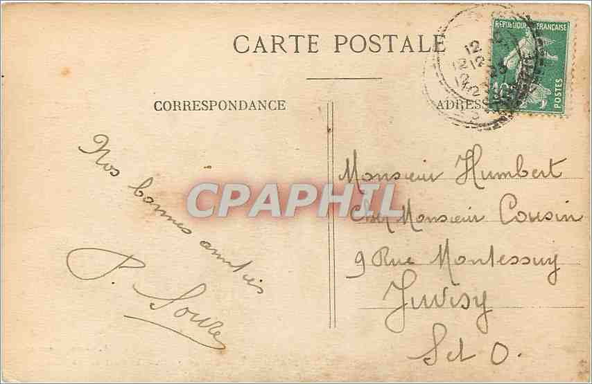 Lac d'ANNECY — Bateau quittant le Port de Talloires — A. Gardet Annecy — Reverso