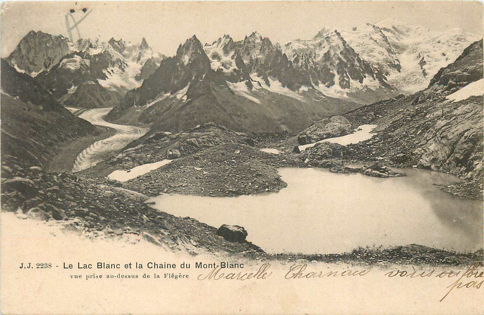 CPA Le Lac Blanc et la Chaine du Mont Blanc 