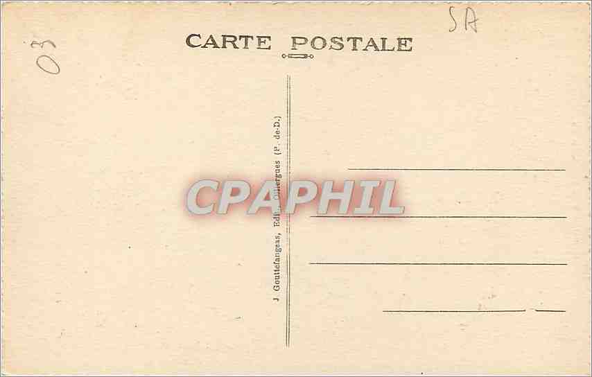 CPA Vichy La Source intermittente de Bellerive  — Verso