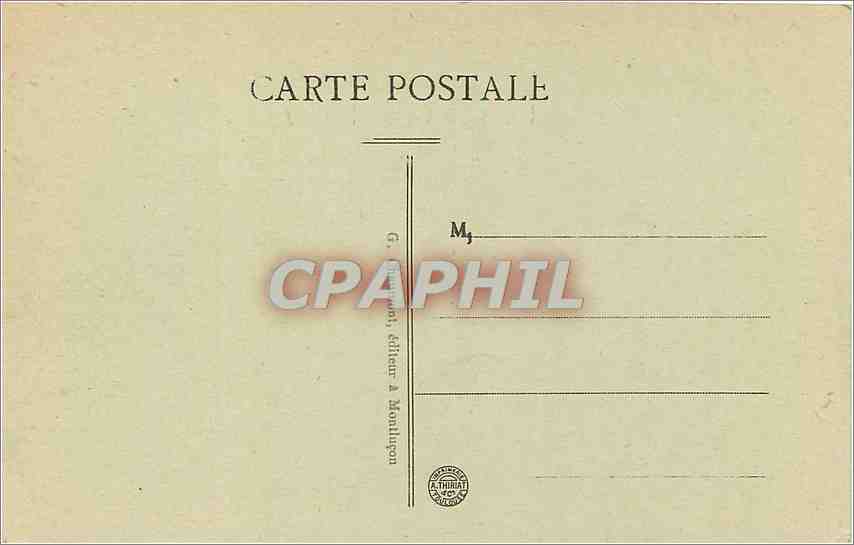 CPA Montlucon L'Eglise Notre Dame Militaria — Back