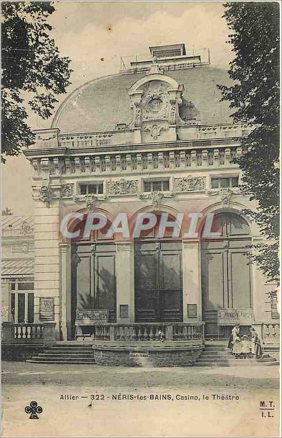 CPA Neris les Bains Casino le Theatre 