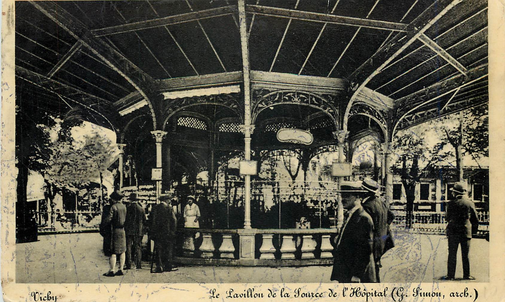 CPA Vichy Le Pavillon de la Source de l'Hopital 