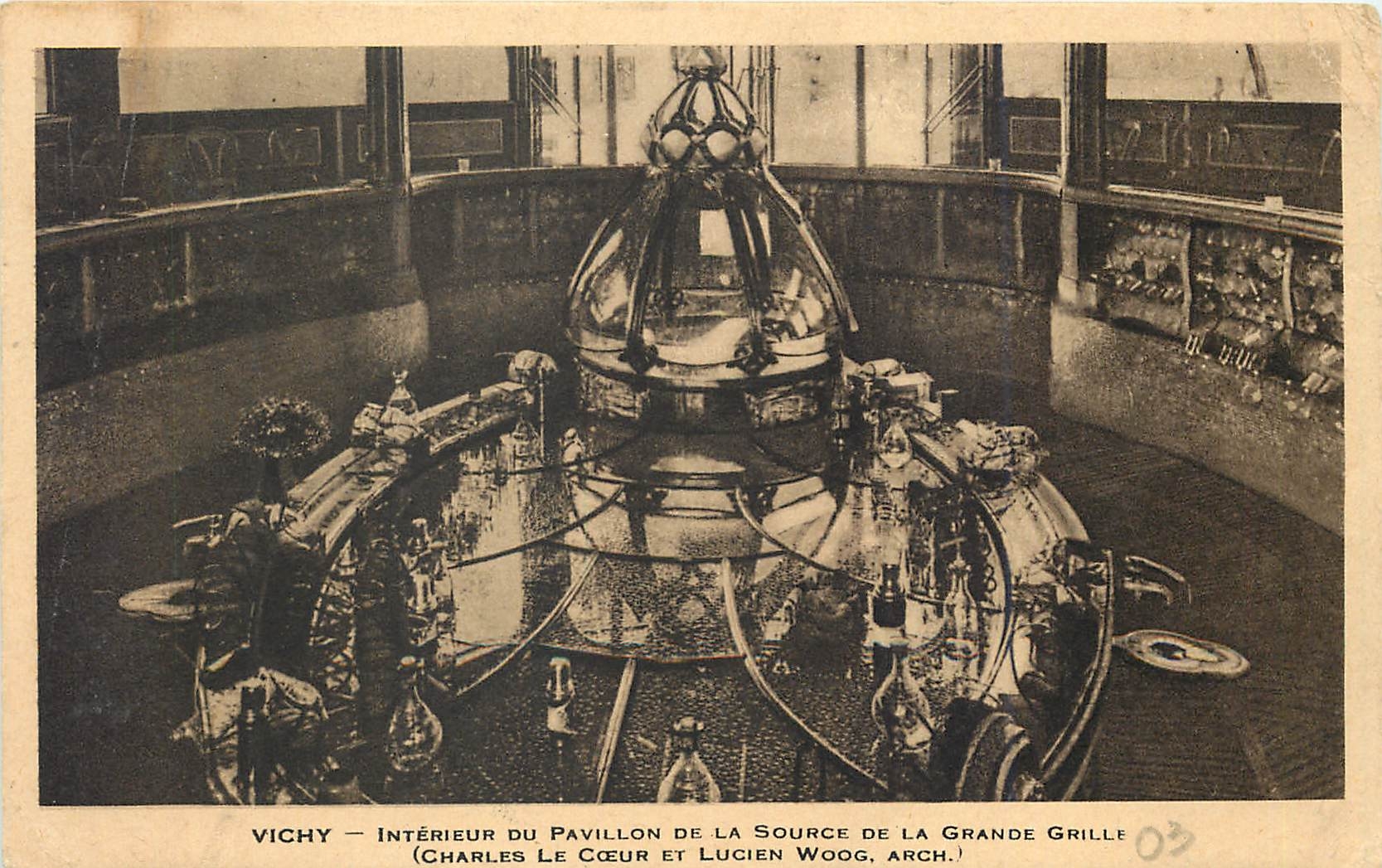 CPA Vichy Interieur du Pavillon de la Source de la Grande Grille 