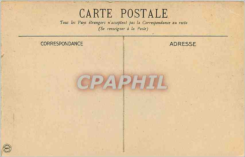 CPA Vichy Grande Allee du Parc  — Rückseite