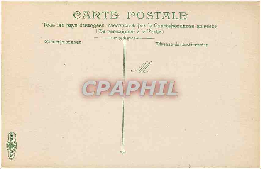 CPA Environs de Vichy Entree de la Grotte de l'Ardoistere  — Verso