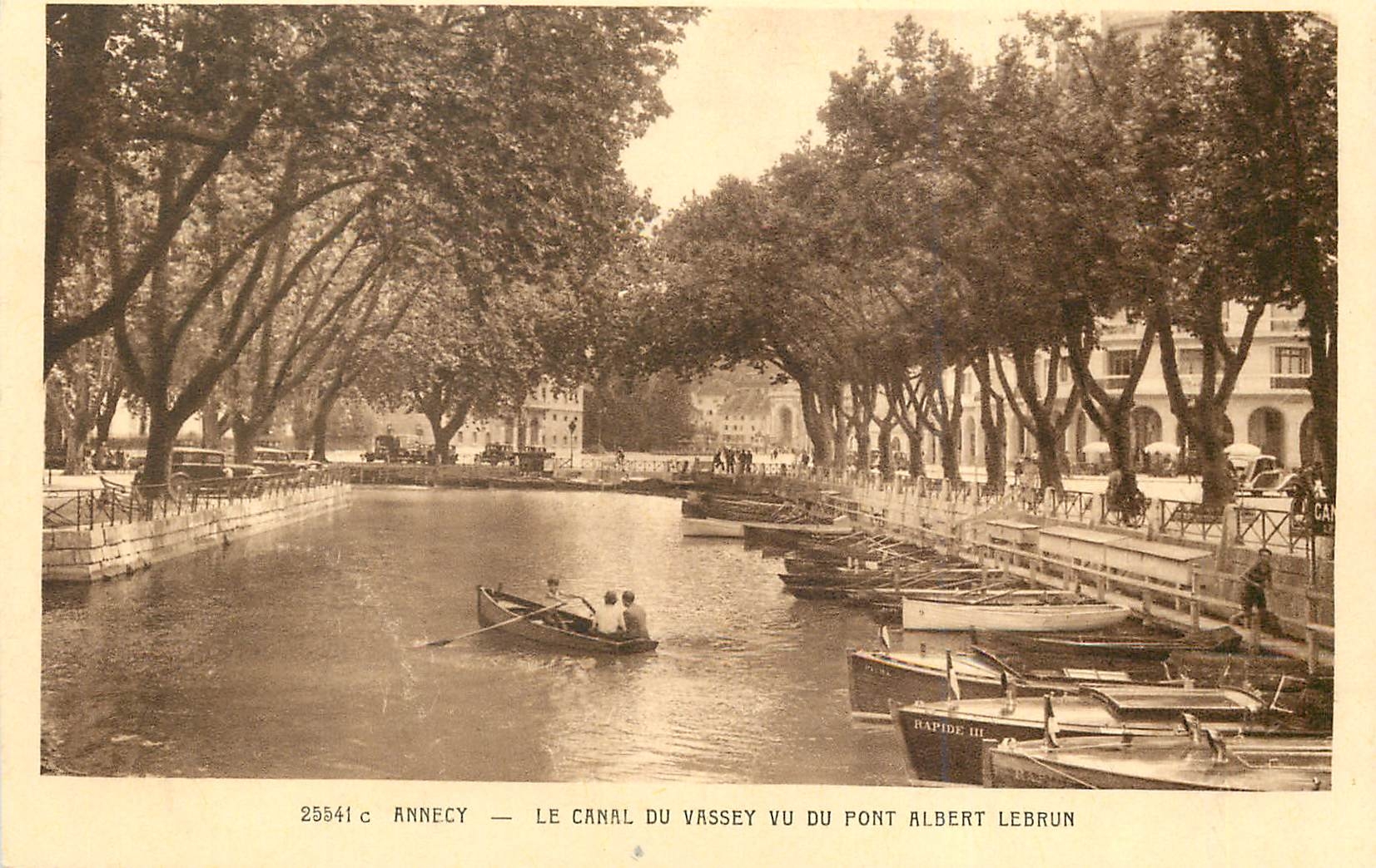 CPA Annecy Le Canal du Vassey vu du Pont Albert Lebrun 