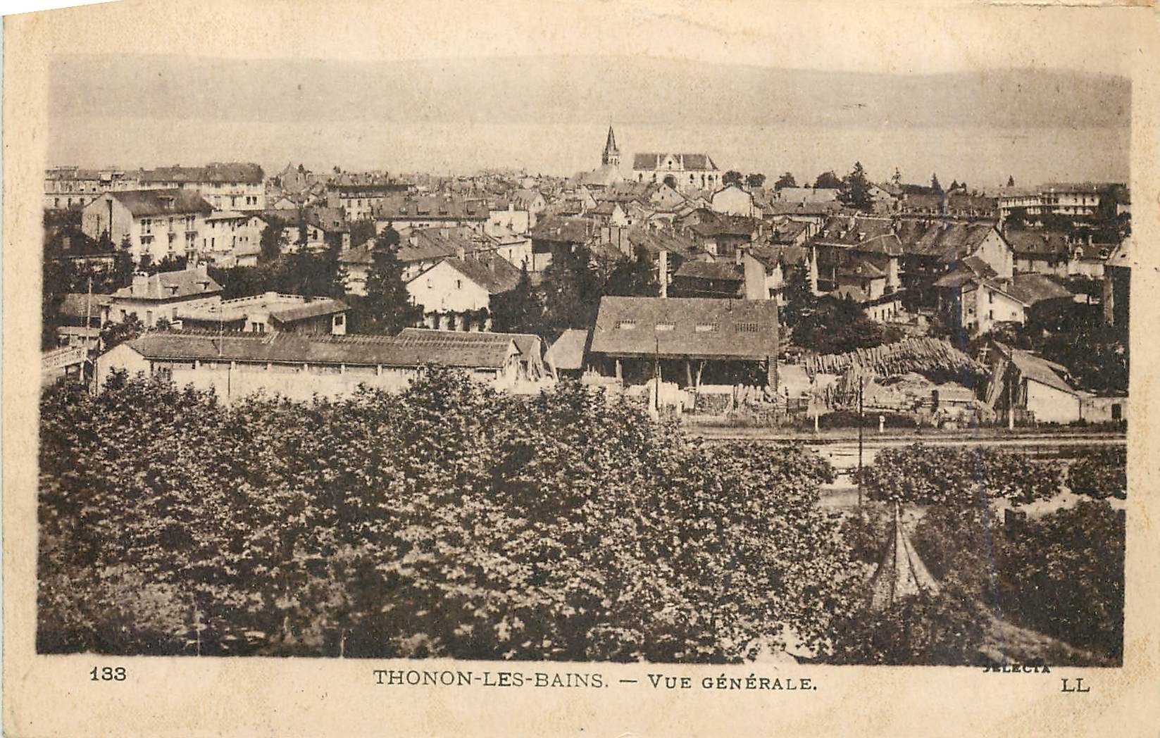 CPA Thonon les Bains Vue Generale 