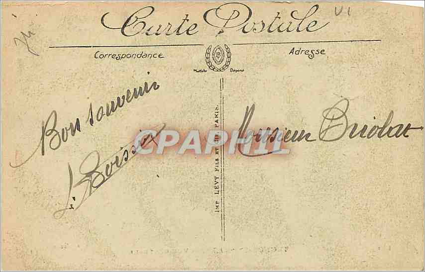 CPA Thonon les Bains Vue Generale  — Verso