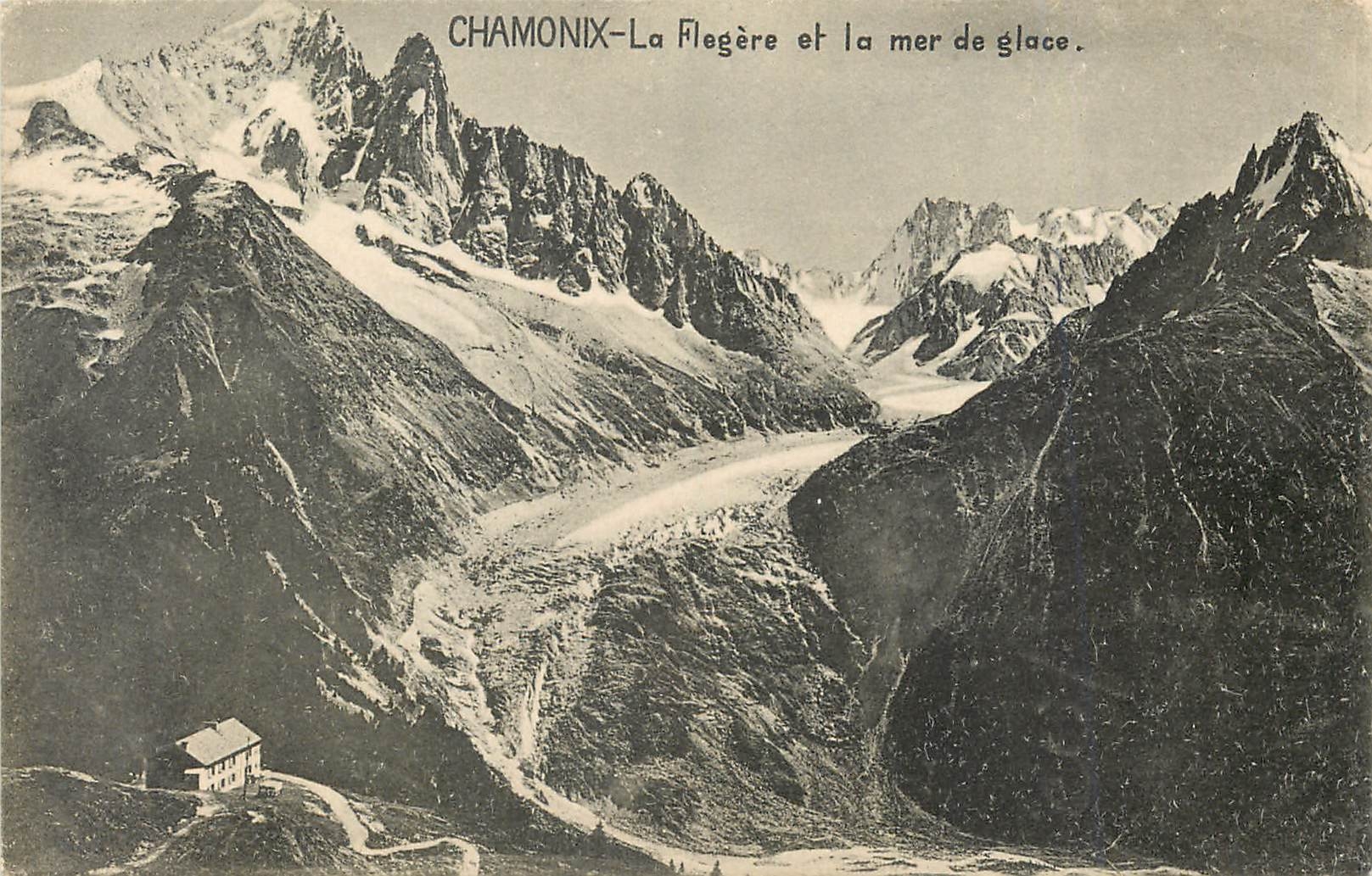 CPA Chamonix La Flegere et la mer de glace 