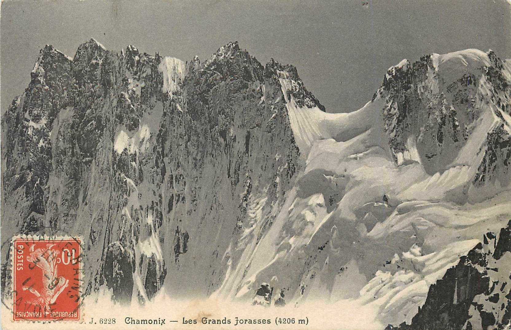 CPA Chamonix Les Grands jorasses 