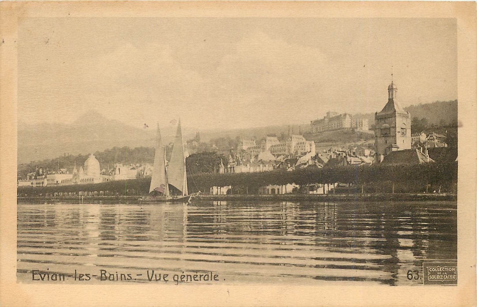 CPA Evian les Bains Vue generale 