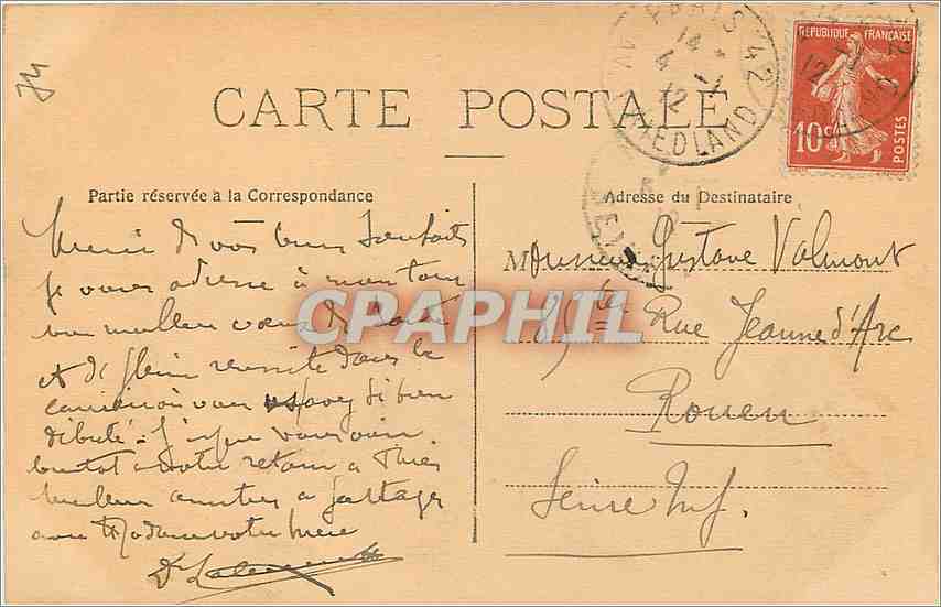 CPA Evian les Bains Vue generale  — Verso