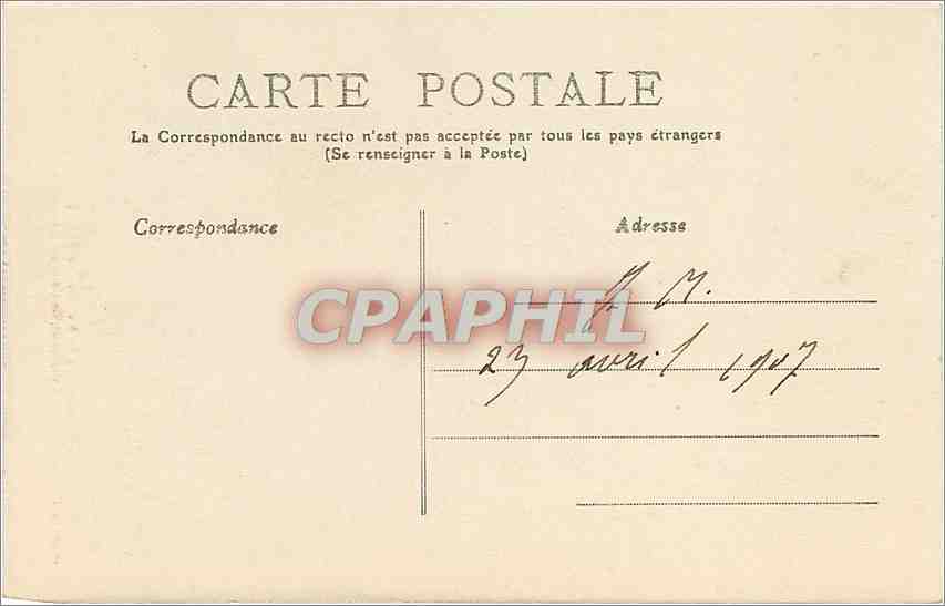 Eau de source — Source Bonnevie — Hall de l'Établissement thermal, Evian-les-Bains — éditeur CPAPHIL, n°27 — Verso