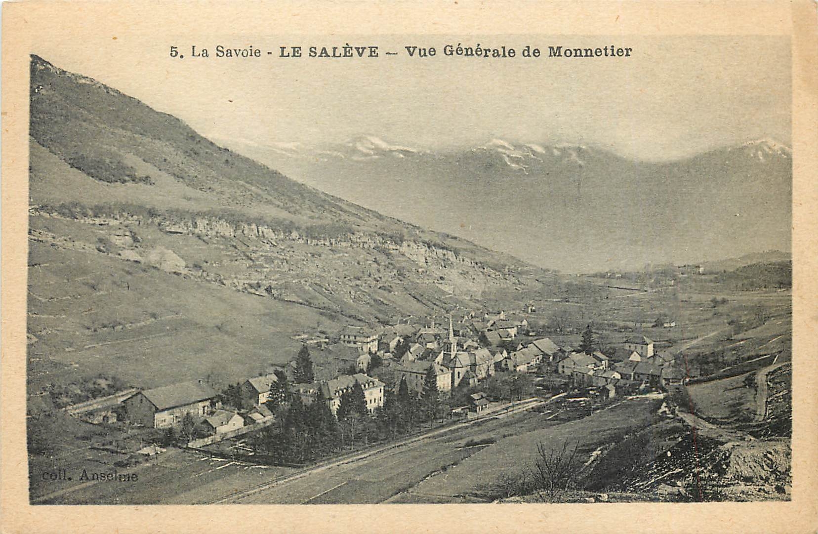 Le Salève — Vue Générale de Monnetier — coll. Anselme