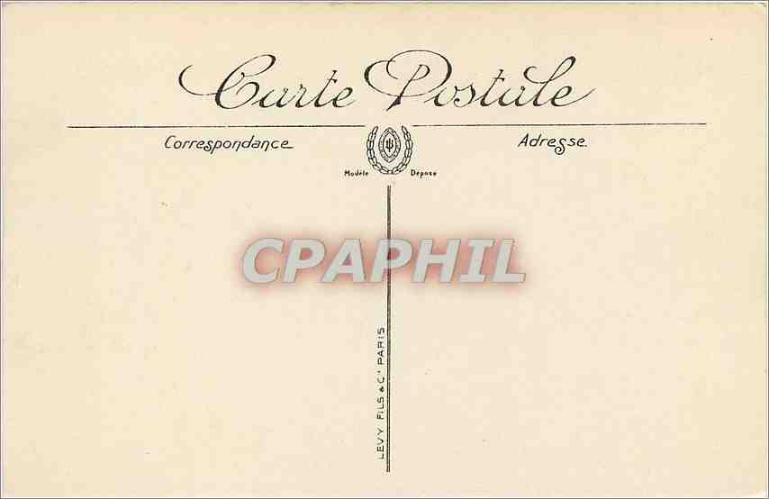 CPA Vichy Un Coin du Parc et la Galerie couverte  — Rückseite