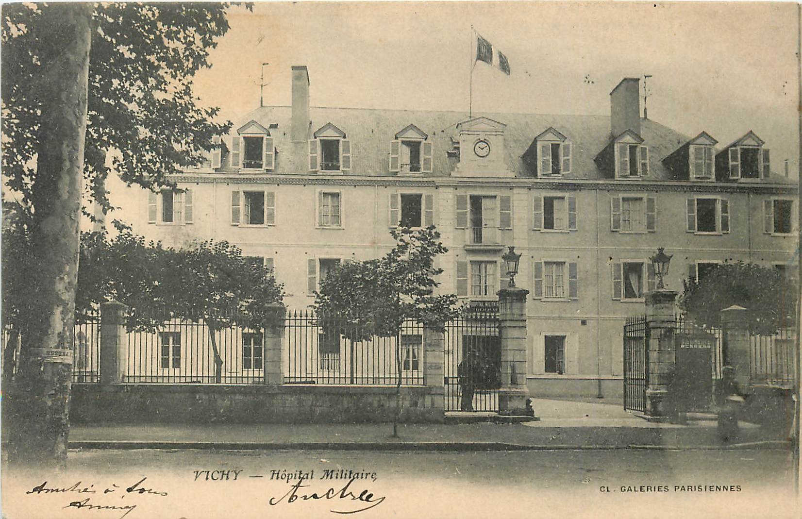 CPA Vichy Hopital Militaire Militaria