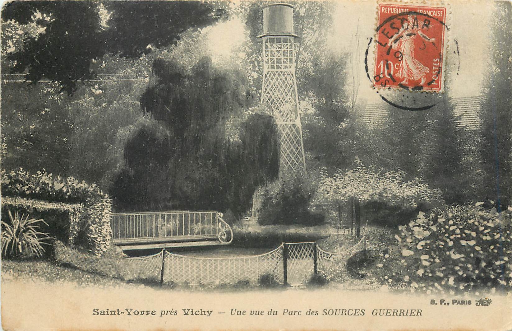 Saint-Yorre près Vichy — Vue vue du Parc des Sources Guerrier — B.P. Paris