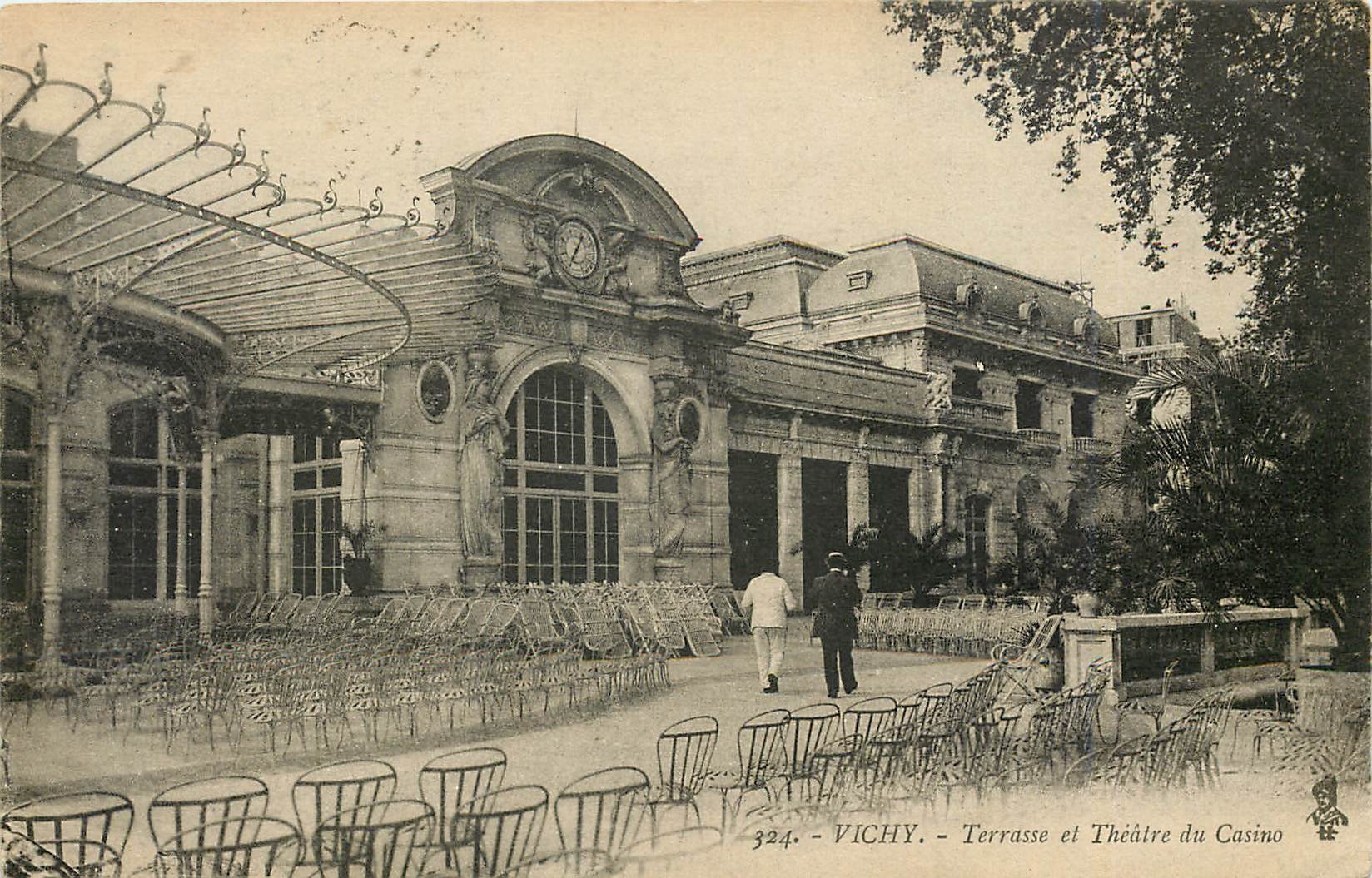 CPA Vichy Terrasse et Theatre du Casino 
