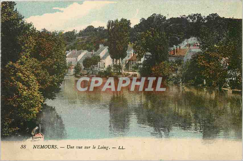 CPA Nemours Une vue sur le Loing 