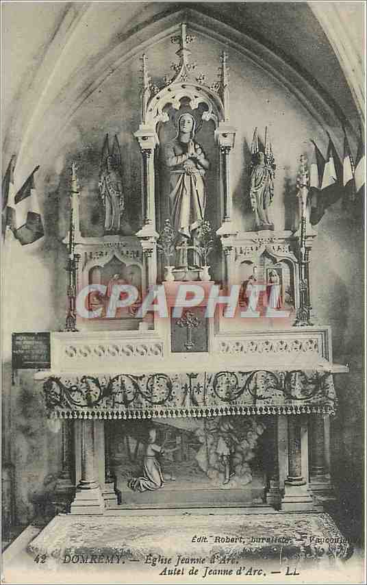 Domrémy — Église Jeanne d'Arc — Autel de Jeanne d'Arc — Edit. Robert, Burrat & Cie, Vaucouleurs