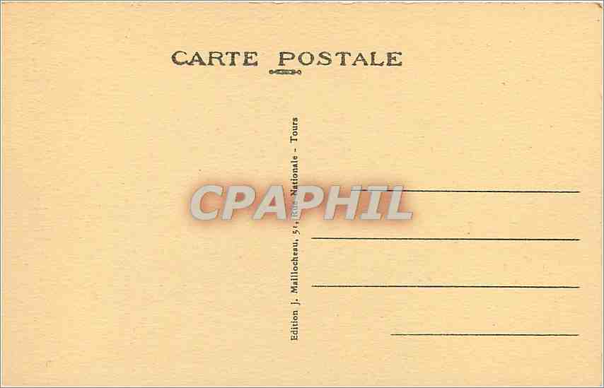 CPA Tours L et L Vue generale du grand Pont de pierre et la Loire  — Rückseite
