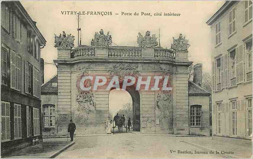 CPA Vitry le Francois Porte du Pont cote interieur 