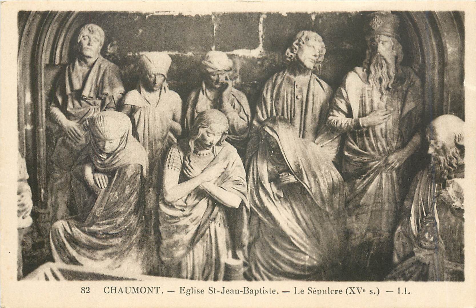CPA Chaumont Eglise St Jean Baptiste Le Sepulere 