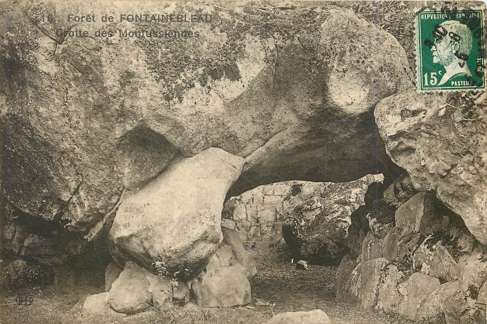 Forêt de FONTAINEBLEAU — Grotte des Moutussiennes — éditeur E.P. n°16