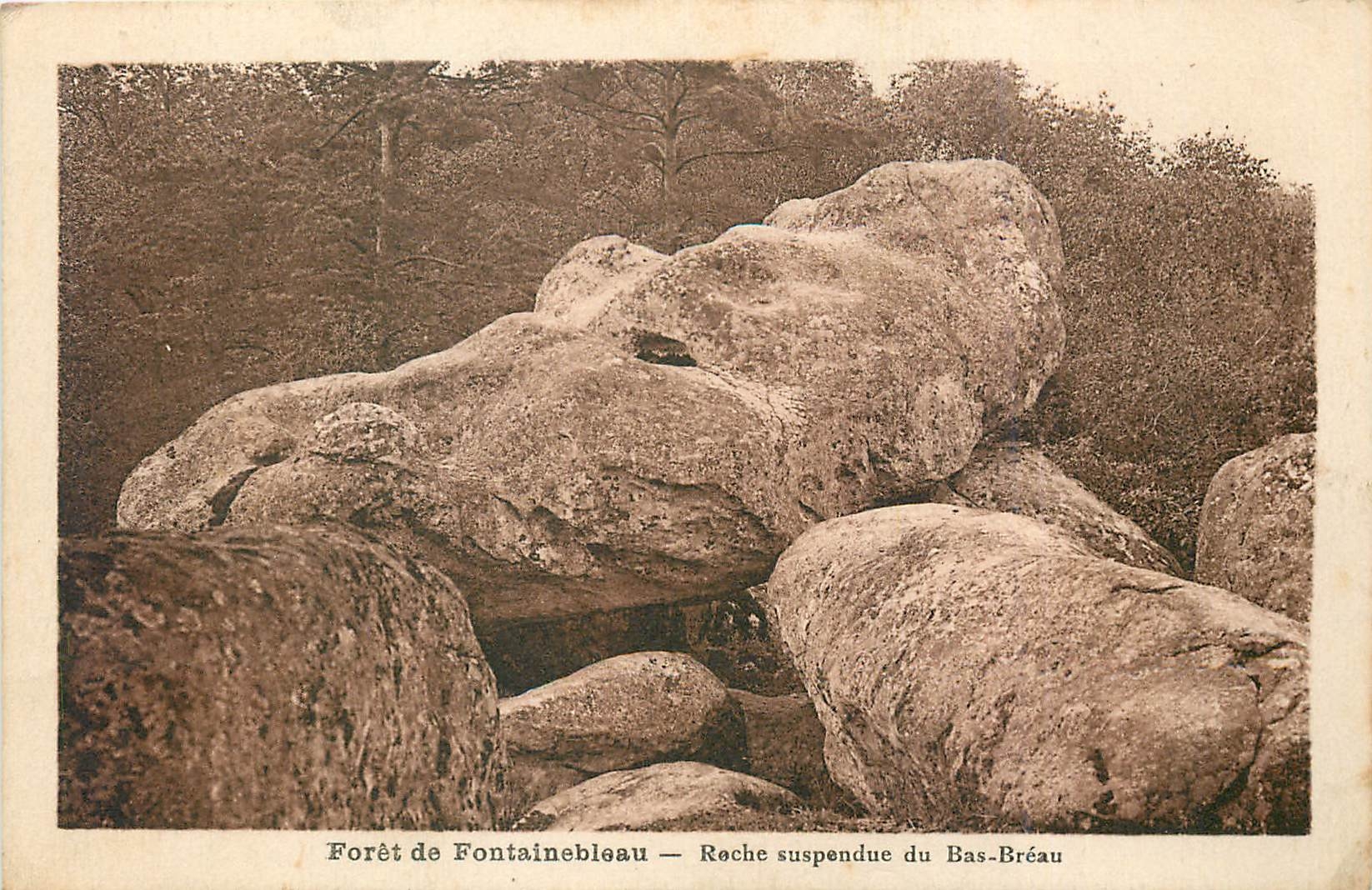 Wald von Fontainebleau — Hängende Felsen von Bas-Bréau — Edition H. Basset-Photo