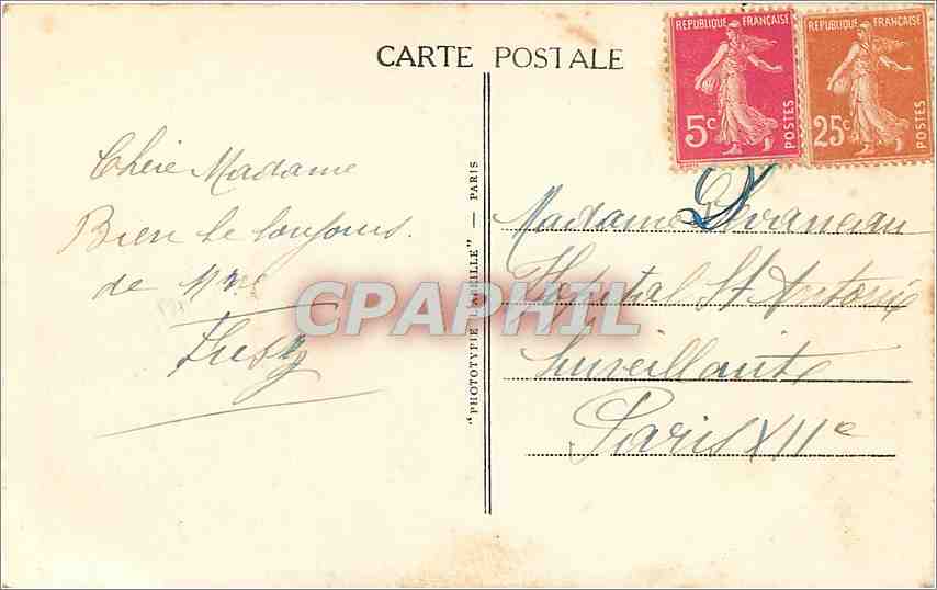 CPA Le Vesinet L'Asile National La Facade principale  — Back