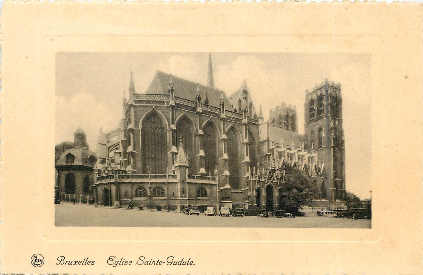 CPA Bruxelles Eglise Sainte Gudule 