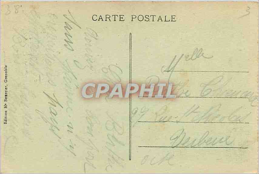 CPA Grenoble Pont de la Porte de France et les Forts  — Rückseite