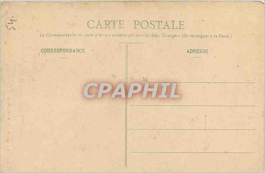 CPA Nancy Rue de la Constitution et Cathedrale  — Verso