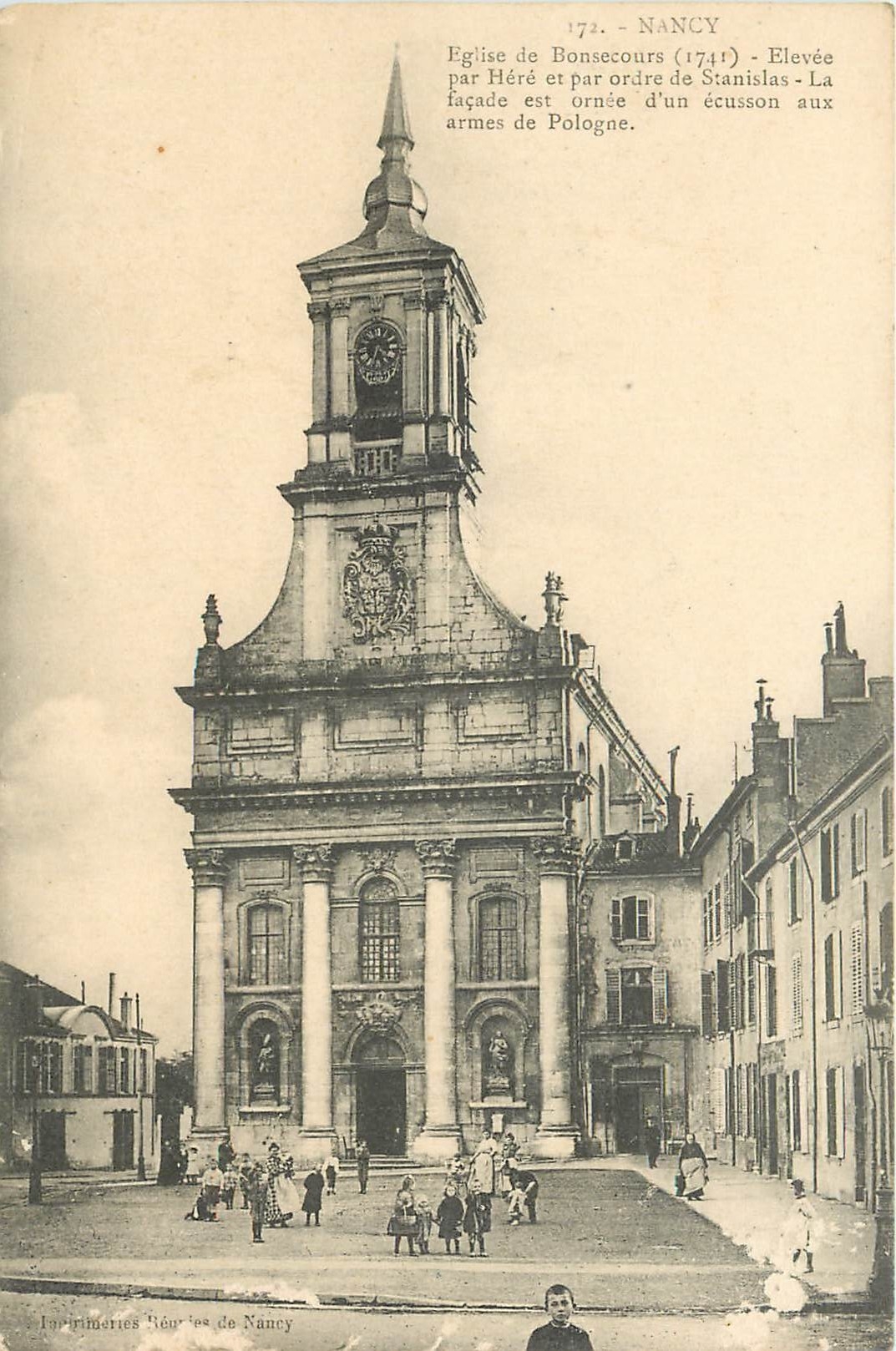 Église de Bonsecours — Nancy — Éditeur : Imprimeries Réunies de Nancy, n° 172