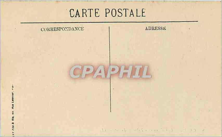 CPA Laval Le Chateau et le Palais de Justice  — Rückseite