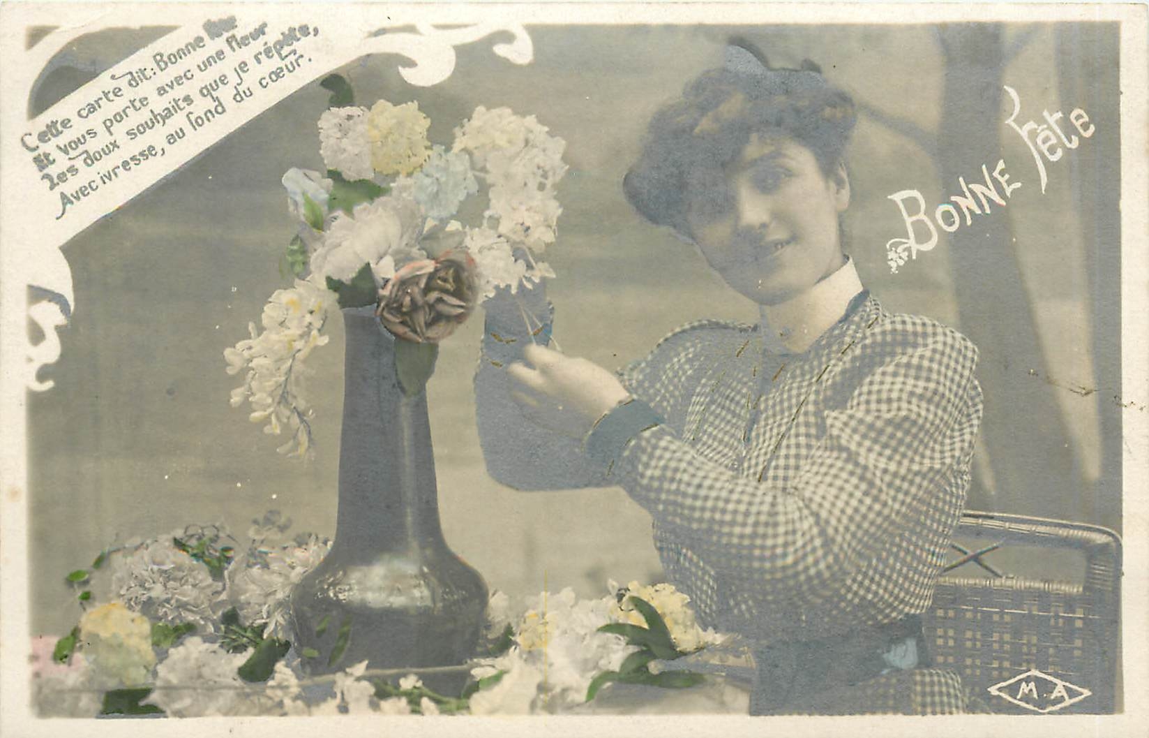 CPA Bonne Fete Femme