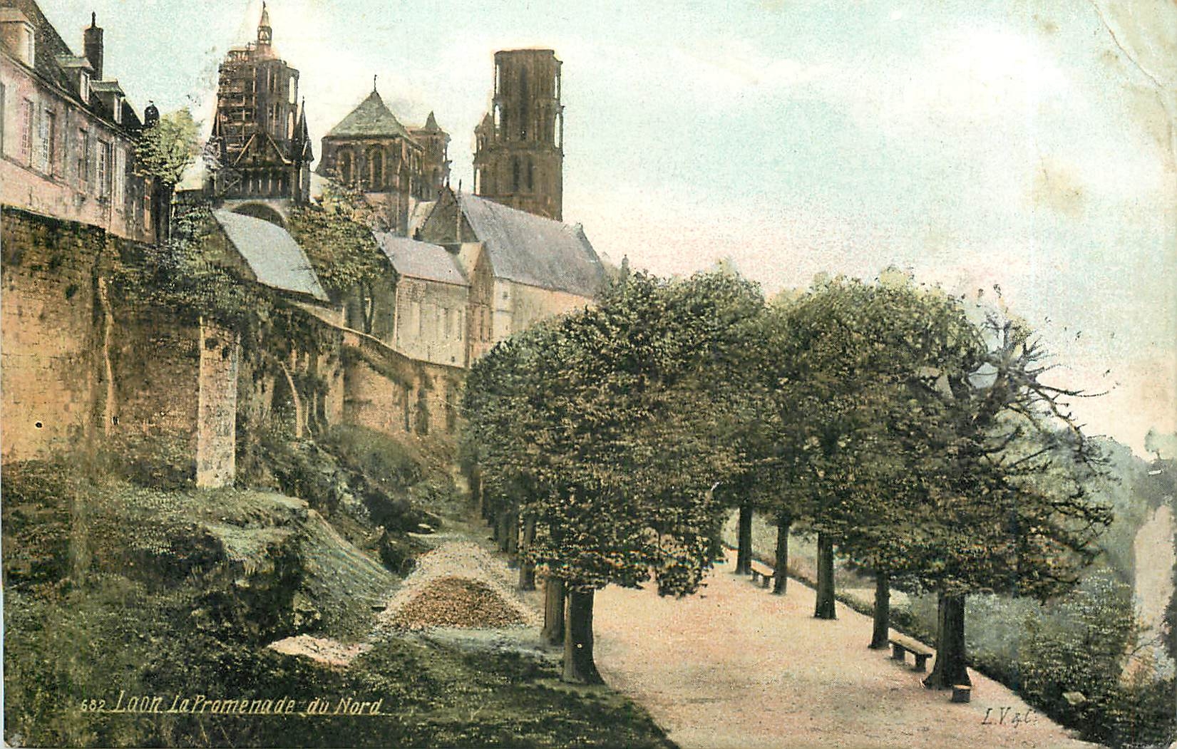 CPA Laon La Promenade du Nord 