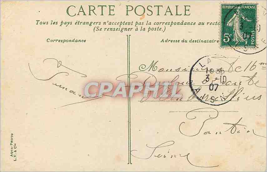 CPA Laon La Promenade du Nord  — Rückseite