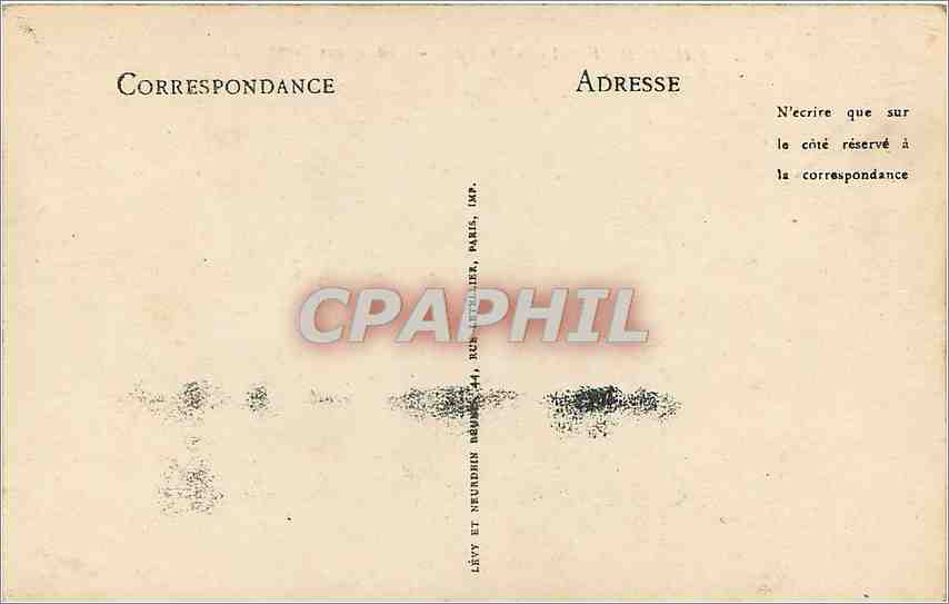 Palais de Fontainebleau — L'Étang aux Carpes — LL4 — Verso