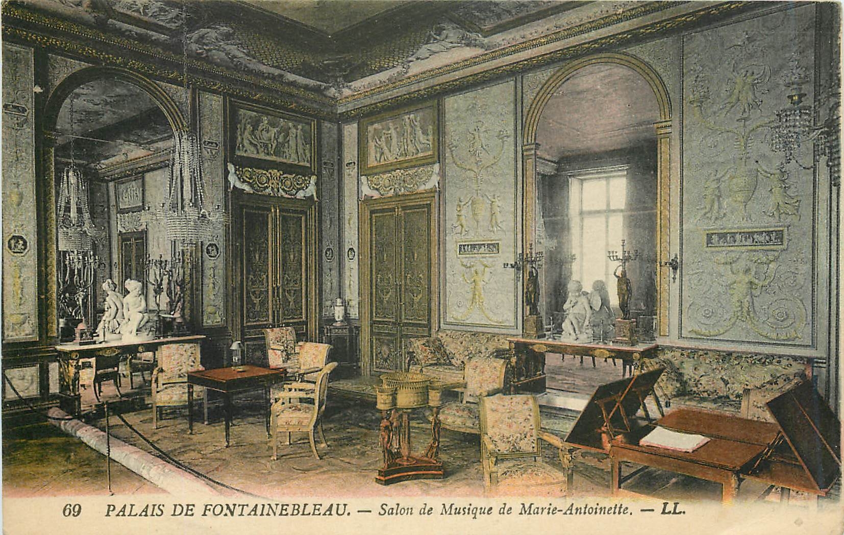 Palast von Fontainebleau — Musikzimmer von Marie-Antoinette — LL. — Nr. 69