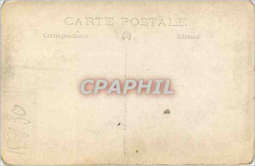 CARTE PHOTO Homme — Verso