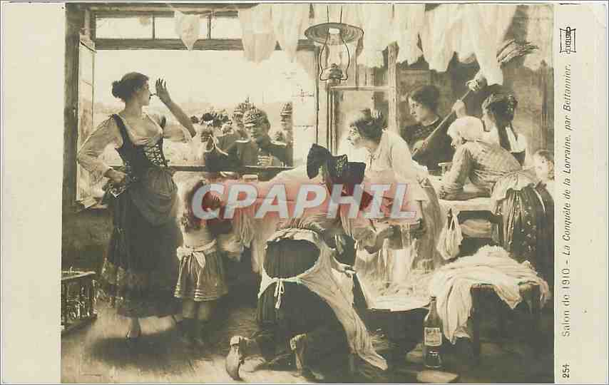 CPA Salon de 1910 La Conquete de la Lorraine par Bettannier 