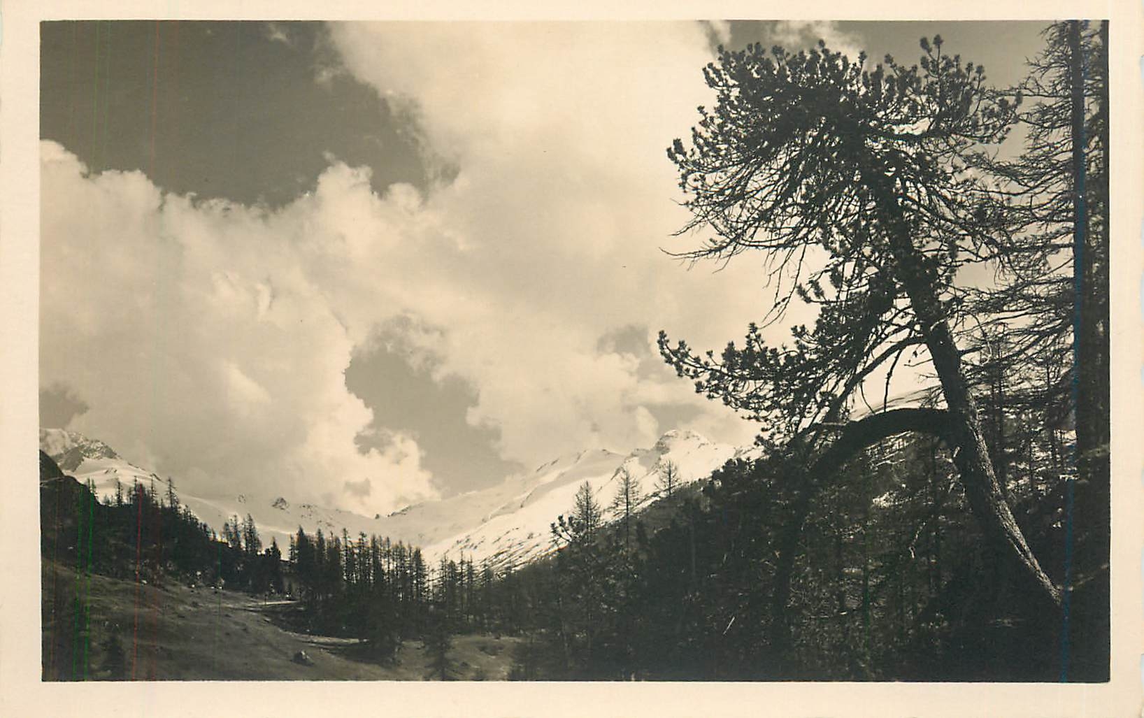 CPA Sils Maria im Engadin Blick ins Fextal von Laret 