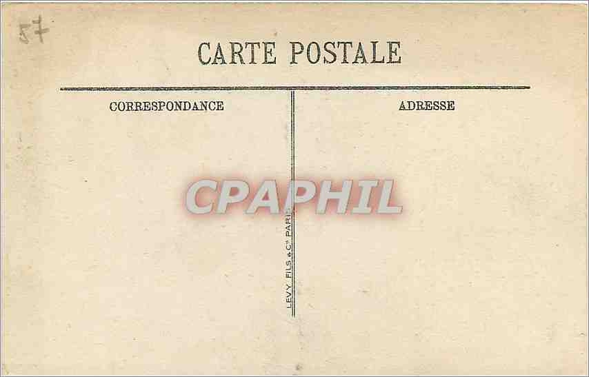 CPA Metz La Prefecture  — Rückseite