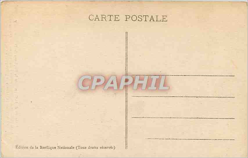 Intérieur de la Crypte de la Basilique de Domrémy — dédiée à Notre-Dame des Armées — Édition de la Basilique Nationale — Rückseite